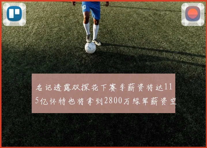 名记透露双探花下赛季薪资将达115亿怀特也将拿到2800万绿军薪资空间依旧紧张